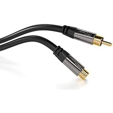 Storemax – Cinch Uzatma Kablosu – 5m – Mükemmel Ses Kalitesi Için Özellikle Kırılmaz Hibrit Kablo (Subwoofer/ses Kablosu, Rca Fişten Jak Girişe, Amplifikatör/hifi Için Ideal, Analog ve Dijital)