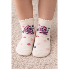 Gigi Giyim Kelebek Baskılı Kız Çocuk Çorap