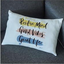 Storemax Motive Sözlü Dekoratif Dikdörtgen Yastık