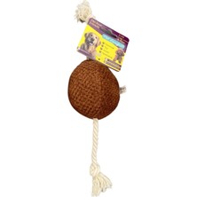 Techmrt Pet Comfort Ipli Top Köpek Oyuncağı Ø10CM, Kiremit 40CM