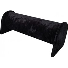 Özer Kutu Silindir Süet Bay& Bileklik,saat ve Kelepçe Standı(26 Cm) Siyah