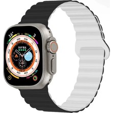 Gordon's Apple Watch Uyumlu Premium Mıknatıslı Silikon Çift Renkli Kordon (38/40/41/42/44/45/46/49 Mm) – Iwatch Series Ultra, 11, 10, 9, 8, 7, 6, 5, 4, 3, Se – Unisex
