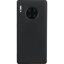 Casen Huawei Mate 30 Pro Lansman Serisi Silikon Kılıf İçi Kadife Darbe Emici Esnek Koruma Siyah
