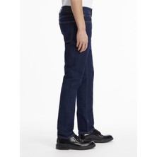 Calvin Klein Erkek Lacivert Calvin Klein Slım Fıt Coolmax Mıd Erkek Lacivert Kot Pantolon