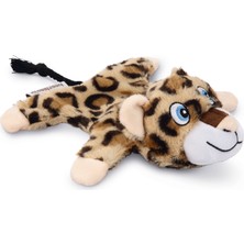 Techmrt Beeztees Köpek Oyuncağı, Sesli, Kaplan, Peluş, Kahverengi, 18X19X8CM