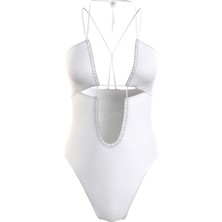 Calvin Klein Kadın Beyaz Calvin Klein One Pıece Kadın Beyaz Mayo