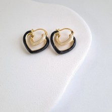 Two Hearts 925 Ayar Gümüş Uçlu Küpe