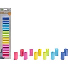 Techmrt Beeztees Köpek Dışkı Toplama Poşeti, Çeşitli Renklerde, 12X20ADET