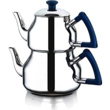 UltraMint Büyük Boy Mavi Çaydanlık Takımı, Şık ve Dayanıklı Tasarım