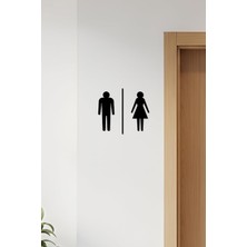 Storemax Wc Tabelası, Tuvalet Levhası, Kadın Erkek Tabela OS37