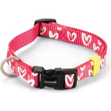 Techmrt Beeztees Köpek Tasması, Pembe, 26-40CM, 15MM