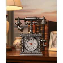 Adat Retro Telefon Görünümlü Çalar Saat Masa ve Raf Dekoru