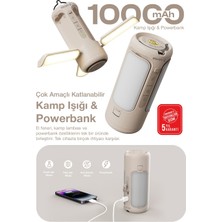 Kensa 10.000 Mah LED Kamp Lambalı Powerbank – Taşınabilir Aydınlatma ve Hızlı Şarj Destekli