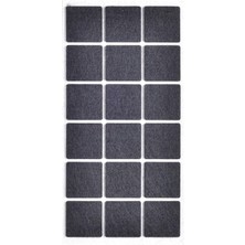 Storemax Siyah Keçe 18 Adet 3,5 cm Kare Yapışkanlı, Masa, Koltuk Altı Parke Koruma Keçesi