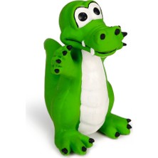 Techmrt Beeztees Köpek Oyuncağı, Sesli, Timsah, Lateks, Yeşil, 12X10X10CM