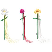 Techmrt Beeztees Kedi Oltası, Çiçek Çeklinde, Peluş ve Kurdelalar, Çeşitli Renklerde, 45X6X3CM