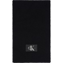 Calvin Klein Kadın Siyah Calvin Klein Monologo Rubber Patc Kadın Siyah Atkı