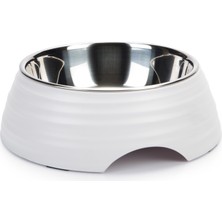 Techmrt Beeztees Köpek Mama Su Kabı, Paslanmaz Çelik, 22CM