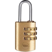 Storemax Y150B/22/120/2-22MM Şifreli Pirinç Asma Kilit 2'li Set - Standart Koruma - Çelik Halka - 3 Haneli Şifre