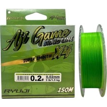 Ryuji Aji Game 4x 150 mt 0.02MM Ip Misina Chartreuse