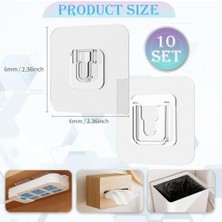 Storemax Ubrave Kendinden Yapışkanlı Kancalar, 10 Çift Çift Taraflı Yapışkanlı Duvar Kancası, Deliksiz ve Çivisiz Su Geçirmez Dikişsiz Askı Kancaları, Fotoğraf Çerçevesi, Saatler, Fişler Için Ağır Hizmet Tipi