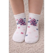 Gigi Giyim Kelebek Baskılı Kız Çocuk Çorap