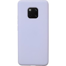 Casen Huawei Mate 20 Pro Lansman Serisi Silikon Kılıf İçi Kadife Darbe Emici Esnek Koruma Lila Renk