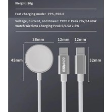 Storemax ile Uyumlu 60W Pd Şarj Aleti Örgü Çoklu Şarj Kablosu 3in1 ile Uyumlu 15 ve Üstü