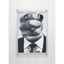 Lamazif Sürreal Siyah Beyaz Pleksi Tablo | Konsept Modern Duvar Dekoru | 50X70 & 30X40 cm | Sanatsal Poster