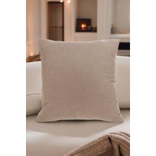 Storemax Toprak Kırlent Kılıfı Dekoratif Düz Sade Velür