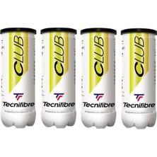 Wilson Tecnifibre Club 3'lü 4 Kutu Tenis Topu