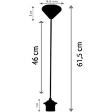 Storemax Dekoratif Kablolu Sarkıt Duy Beyaz