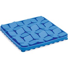 Techmrt Beeztees Yavru Köpek Mama Yeme Oyuncağı, Kare Şeklinde, Silikon, Mavi, 20X20CM