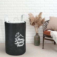 Storemax Katlanabilir Çamaşır Sepeti - Katlanır Çamaşır Sepeti - Oyuncak Sepeti (Siyah)