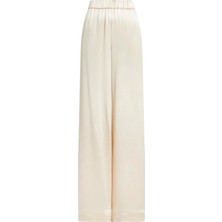 Calvin Klein Kadın Krem Calvin Klein Naıa Shıne Wıde Leg Kadın Krem Geniş Paça Pantolon