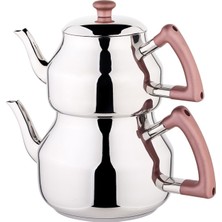 UltraMint Şık Rose Gold Çaydanlık, Marmaris Orta Boy, Zarif ve Modern Tasarım