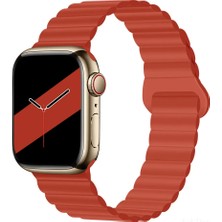 Gordon's Apple Watch Uyumlu Premium Mıknatıslı Silikon Çift Renkli Kordon (38/40/41/42/44/45/46/49 Mm) – Iwatch Series Ultra, 11, 10, 9, 8, 7, 6, 5, 4, 3, Se – Unisex