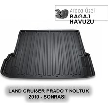 Elorcar Toyota Land Cruıser Prado 7 Koltuk 2010 - Sonrası 3D Bagaj Havuzu