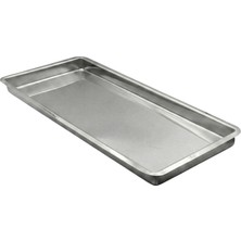 Özbir Paslanmaz Çelik Dikdörtgen Reyon ve Sunum Tepsisi 37,5X25X2 cm