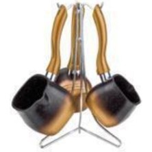 UltraMint Kare Granit 3'lü Cezve Takımı, Şık ve Dayanıklı Mutfak Seti