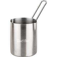 UltraMint Paslanmaz Çelik Çift Ağızlı Silindir Cezve 500ML, Şık ve Dayanıklı Tasarım