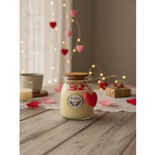 Artnest Gül Kokulu Kavanoz Mum, Kapaklı Dekoratif Mum, Özel Günler Hediyelik, Sevgililer Günü, Ev Dekoru