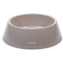 Techmrt Beeztees Köpek Mama Su Kabı, Plastik, Bej, 2,25L