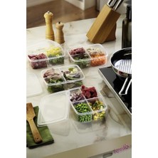 Storemax Mikrodalga ve Difrizde Kullanılabilen Saklama Kabı Seti 4'lü Beyaz S-412