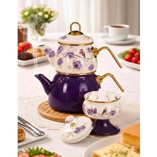 UltraMint Mini Emaye Çaydanlık, Şık ve Kullanışlı Ev Mutfak Aksesuarı