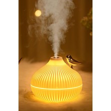Exenar Mini Hava Nemlendirici Buhar Makinesi LED Işık Tasarımlı Difüzör Gece Lambası Humidifier 300ML