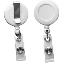 Storemax Profesyonel Yaka Kartı Yoyo, 12'li Paket, Kimlik Kartı Tutucu, Personel Kart Çekme Mekanizması (Beyaz)