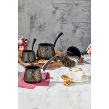 UltraMint Şık Granit Cezve ve Sütlük Seti 1500 Ml, Dayanıklı ve Kullanışlı