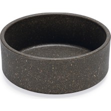 Techmrt Beeztees Dbl Köpek Mama Su Kabı, Bambu, Antrasit, 12CM, 300ML