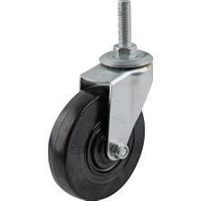 Storemax 9196 4 Inç Gövde Tekeri, Yumuşak Lastik Tekerlek, 1/2 Inç Gövde Çapı, 120LBS Yük Kapasitesi